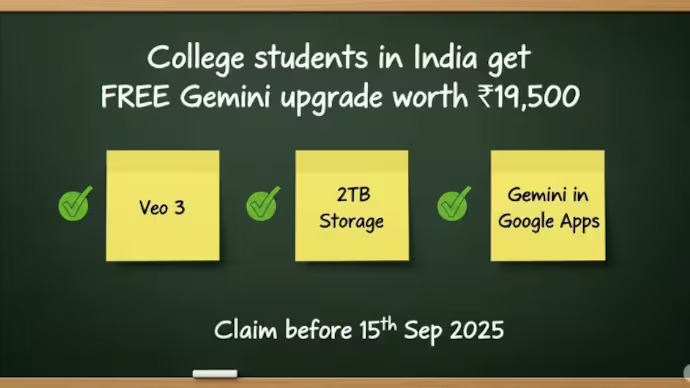 Google gives students free Gemini AI plan worth ₹19 500  here’s how to get it!