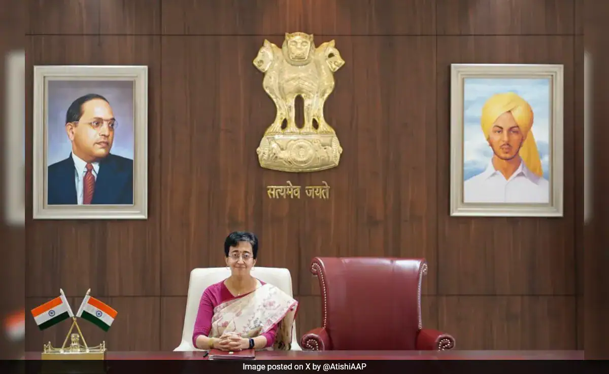 Atishi Takes Charge As Chief Minister With Grand Gesture For Arvind Kejriwal