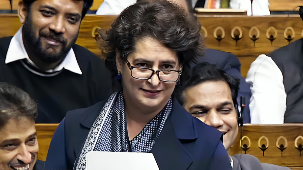 Priyanka Gandhi’s fiery debut speech shakes Parliament!