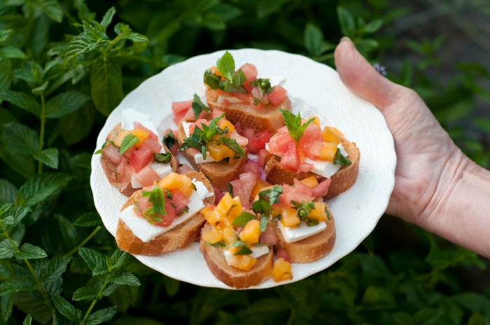 Beat the heat with this irresistible watermelon bruschetta!