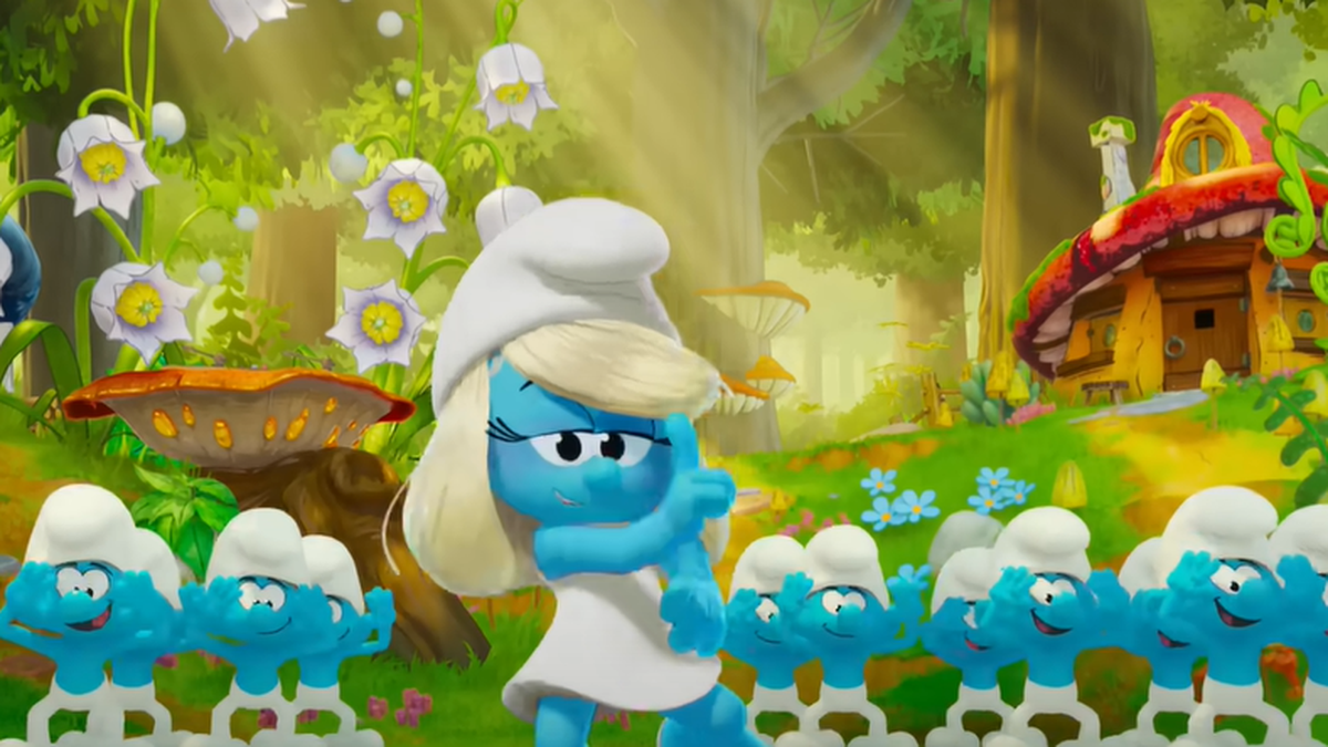 Rihanna as a Smurf? Yes. The Plot? Meh
