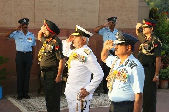 Why the Indian Army, Navy, and Air Force have different salutes?