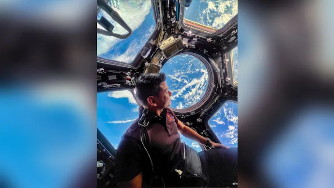 Indian astronaut Shubhanshu shukla thanks PM  dials ISRO from the ISS!