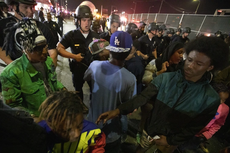 44 arrested in Los Angeles immigration raids, protesters storm police HQ