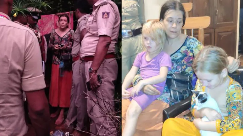 Russian woman with 2 daughters found living in cave!