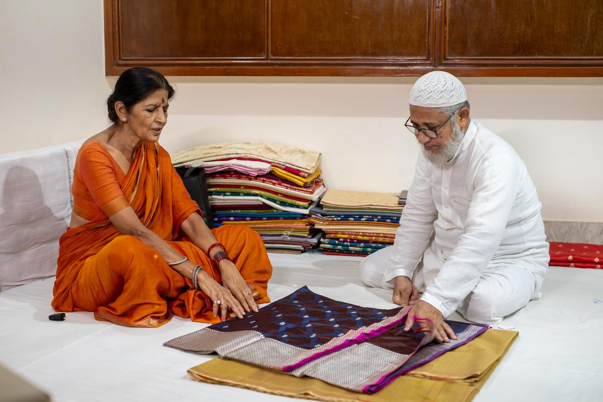 Art meets ecology! Chandra Jain brings green Banarasi brocade back.