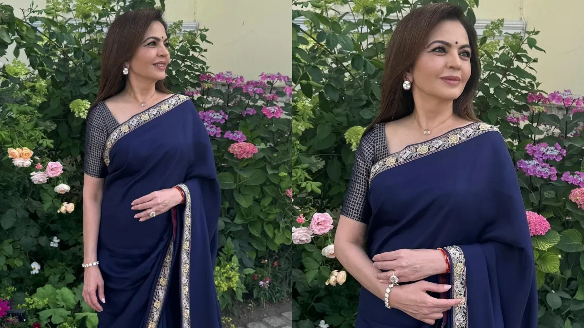 Nita Ambani’s latest saree look is breaking the internet-see the stunning pics!