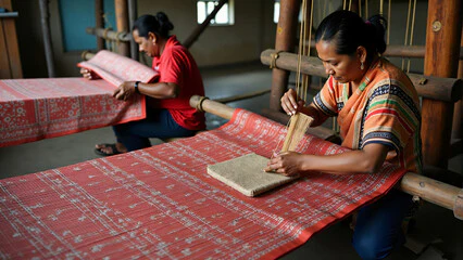 A saree made with 300 threads and 3 years of love!