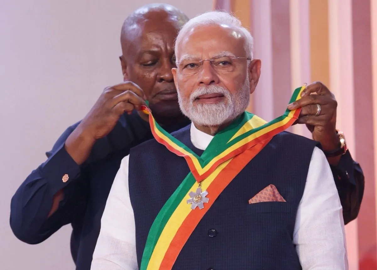 Modi gets Ghana’s highest honour "The Order of the Star"