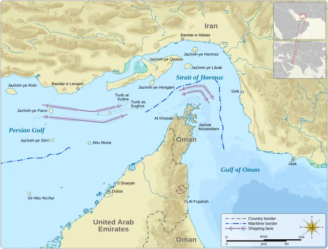 Iran may shut Strait of Hormuz, 20% of world oil at risk