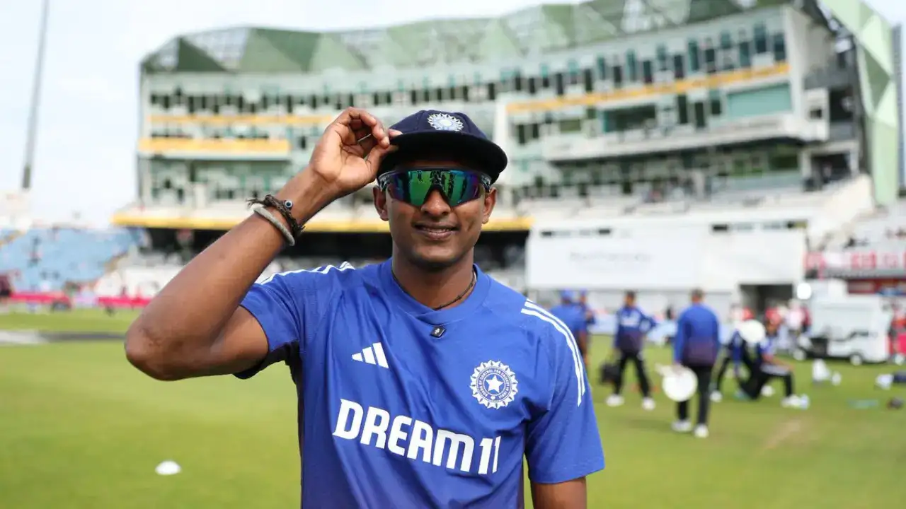 Sai Sudharsan debuts at No.3  Receives cap from Pujara!