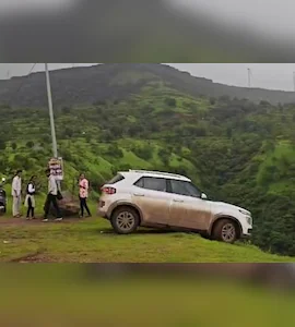 Viral stunt attempt ends in disaster: SUV falls into 300-foot ditch!