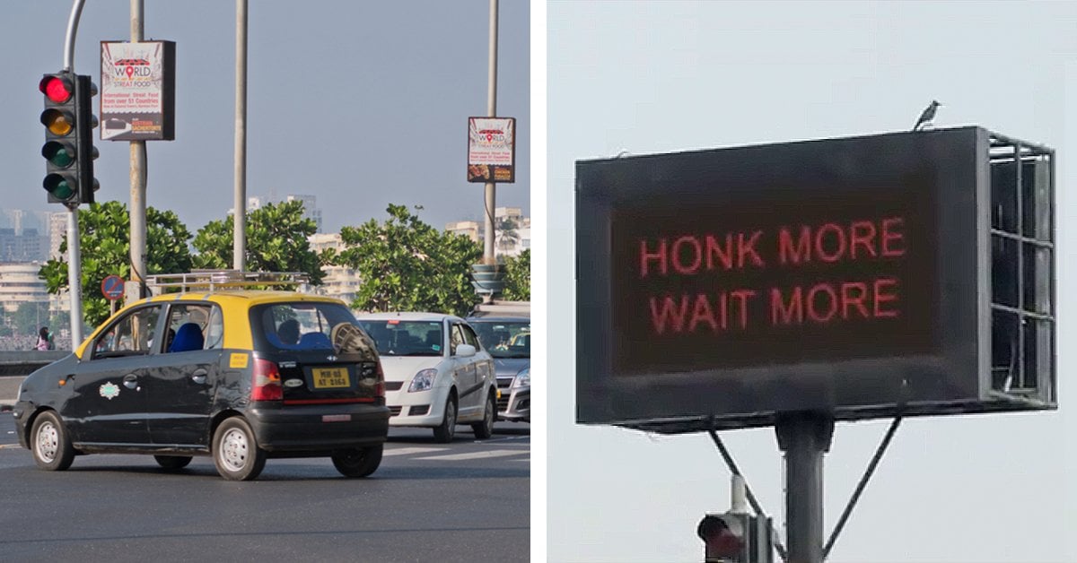 Smart Signals Teach Mumbai Drivers: “Honk = Wait Longer”!