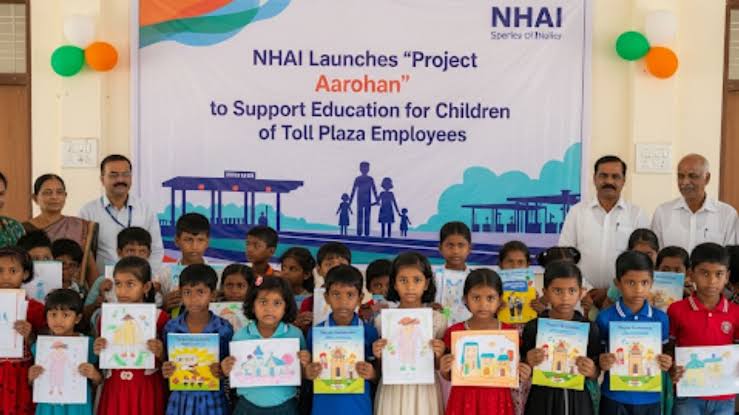 Project Aarohan empowers toll-plaza workers’ children s education!