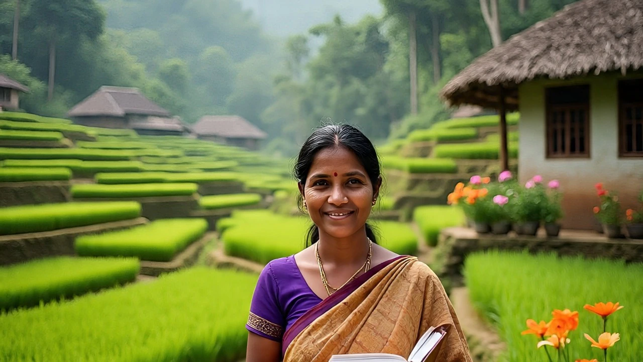 The village where every house trains its own English teacher!